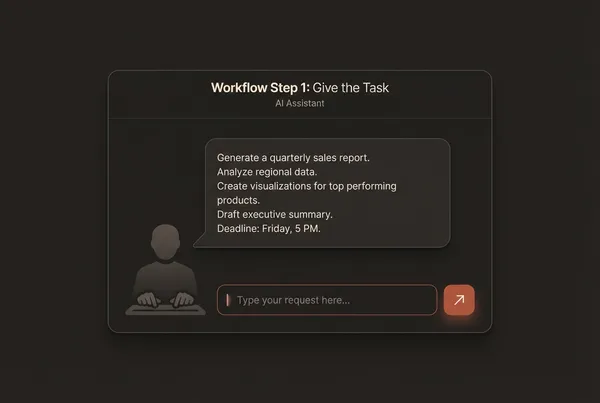 User giving a task to PersistentAI in natural language
